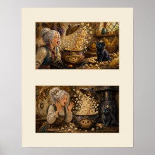 Aurora und Midnight Popcorn-Überraschung und Chaos Poster
