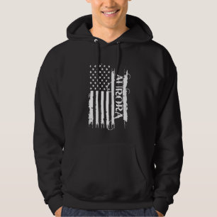 Aurora United Staaten beklagt US-Flagge Hoodie