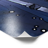 Aurora unter der Birke Fotodruck (Ecke)