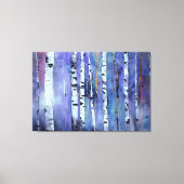 Aurora unter der Birke Leinwanddruck (Vorderseite)