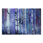 Aurora unter der Birke Poster (Vorderseite)
