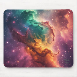 Aurora Veil Nebula Design Mousepad