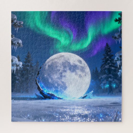 Aurora-Vollmond-Puzzle Puzzle (Vertikal)