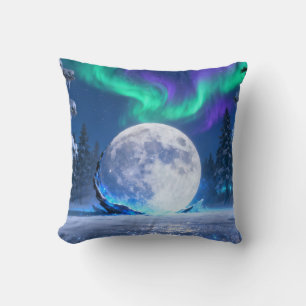 Aurora-Vollmond-Wurfkissen Kissen