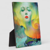 Aurora von Clive Davis Tabletop Plaque mit Easel Fotoplatte (Seite)