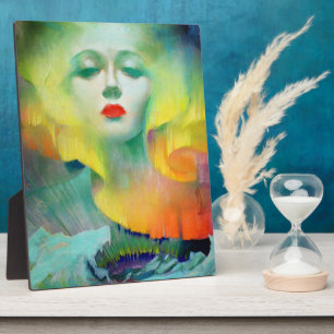Aurora von Clive Davis Tabletop Plaque mit Easel Fotoplatte