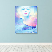 Aurora von Clive Henry blue Leinwanddruck (Insitu (Holzboden))