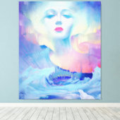 Aurora von Clive Henry blue Leinwanddruck (Insitu (Holzboden))