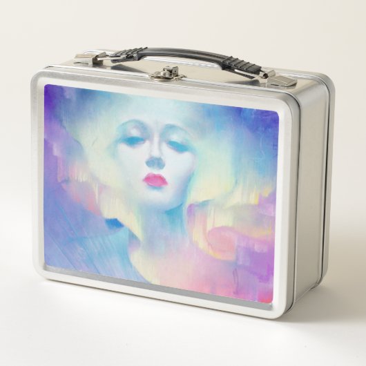 Aurora von Clive Henry Blue Metall Brotdose (Vorderseite)