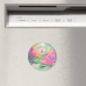 Aurora von Clive Henry farbenfroh pink Magnet (In Situ (Geschirrspüler))