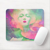 Aurora von Clive Henry farbenfroh pink Mousepad (Mit Mouse)