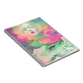 Aurora von Clive Henry farbenfroh pink Notizblock (Rechte Seite)