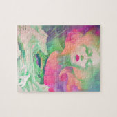 Aurora von Clive Henry farbenfroh pink Puzzle (Horizontal)