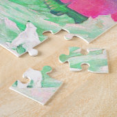 Aurora von Clive Henry farbenfroh pink Puzzle (Seite)