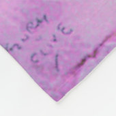 Aurora von Clive Henry rosa Pastellfarben Fleecedecke (Ecke)