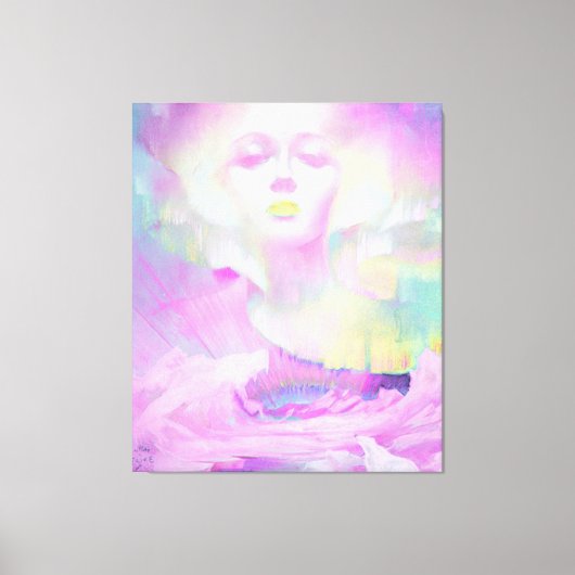 Aurora von Clive Henry rosa Pastellfarben Leinwanddruck (Vorderseite)