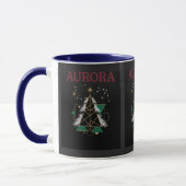 AURORA – Weihnachts-Mug mit Vektorgrafiken für die Tasse (Links)
