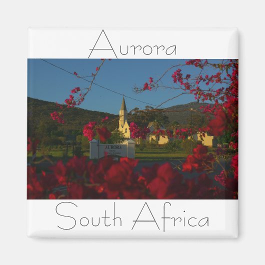Aurora Western Kapskirche Südafrika SA Magnet (Vorne)