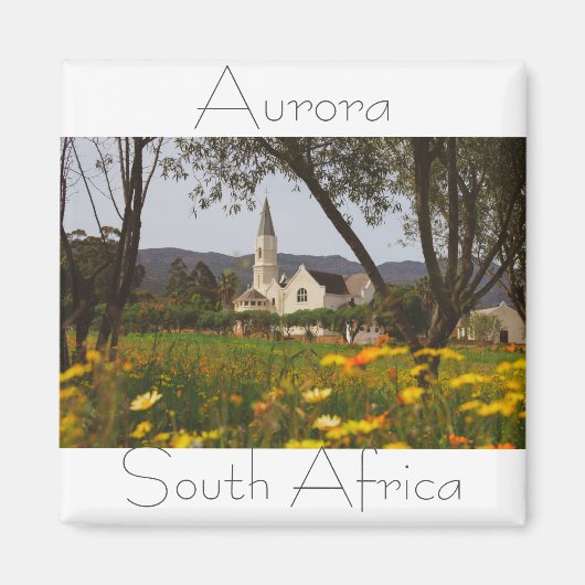 Aurora Western Kapskirche Südafrika SA Magnet (Vorne)