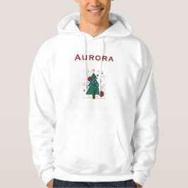 Aurora Winter Vector Hoodie – Minimale moderne Gra