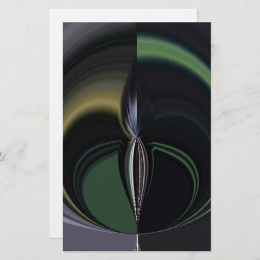 Auroras Embrace: Kosmisches Kaleidoskop Briefpapier (Vorne/Hinten)