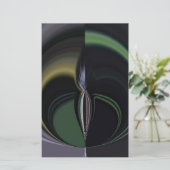 Auroras Embrace: Kosmisches Kaleidoskop Briefpapier (Stehend Vorderseite)