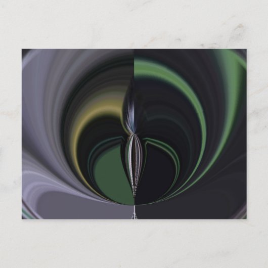 Auroras Embrace: Kosmisches Kaleidoskop Postkarte (Vorderseite)