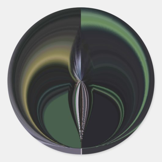 Auroras Embrace: Kosmisches Kaleidoskop Runder Aufkleber (Vorderseite)