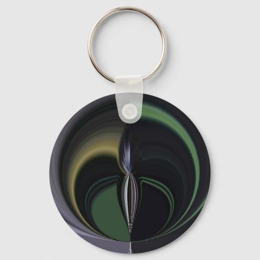 Auroras Embrace: Kosmisches Kaleidoskop Schlüsselanhänger (Vorderseite)