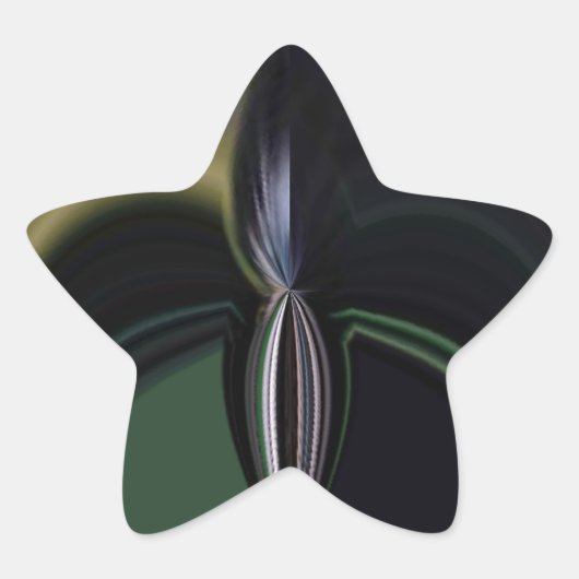 Auroras Embrace: Kosmisches Kaleidoskop Stern-Aufkleber (Vorderseite)