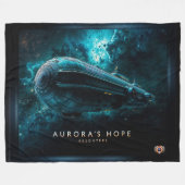 Aurora's Hope, Cosmic Journey by Xzendor7 Fleecedecke (Vorderseite (Horizontal))