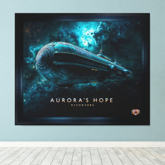 Aurora's Hope, Cosmic Journey by Xzendor7 Leinwanddruck