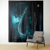 Aurora's Hope, Cosmic Journey by Xzendor7 Wandteppich (Beispiel)