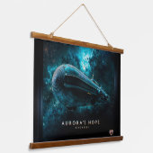 Aurora's Hope, Cosmic Journey by Xzendor7 Wandteppich Mit Holzrahmen (Gewinkelt)
