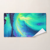 Auroras magisches nächtliches Sky-Tanzdesign Badhandtuch Set (Handtuch)