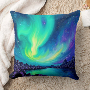 Auroras magisches nächtliches Sky-Tanzdesign Kissen
