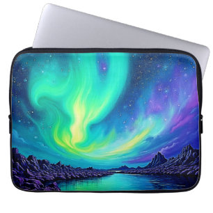 Auroras magisches nächtliches Sky-Tanzdesign Laptopschutzhülle