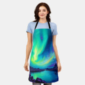 Auroras magisches nächtliches Sky-Tanzdesign Schürze (Getragen)