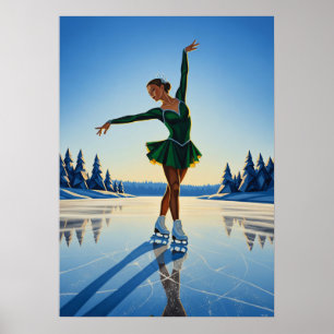 AURORE GLACÉE (Frozen Dawn) - Originale Art Deco K Poster