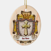 Aurum-Familienwappen-Name Keramik Ornament (Rechts)