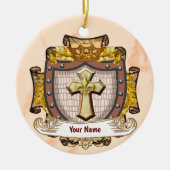 Aurum-Familienwappen-Name Keramik Ornament (Vorne)