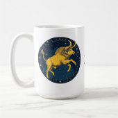 Aurus Bull von astrologischen Zodiaka-Zeichen Kaffeetasse (Links)