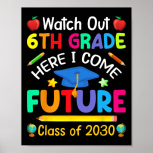 Aus 6. Klasse hier komme ich Zukunft Cl von 2030 K Poster