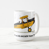 Aus Afrika-Kaffee-Tasse mit einem Doppeldecker auf Kaffeetasse (VorderseiteRechts)