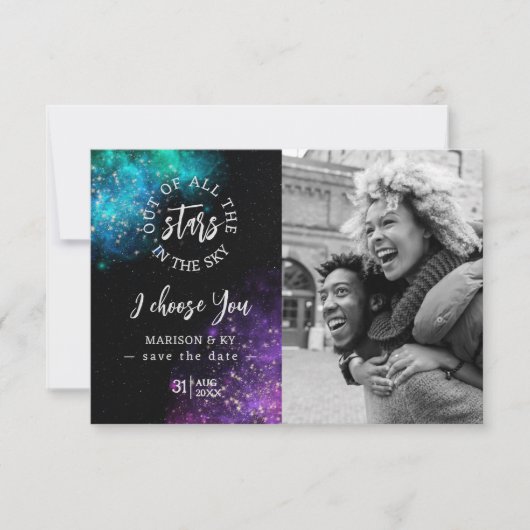 Aus allen Sternen, die ich Ihnen als Foto Gerettet (Vorderseite)