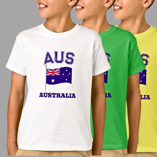 AUS Australien - Australische Flaggensport T-Shirt