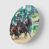 Aus bei Saratoga Runde Wanduhr (Winkel)