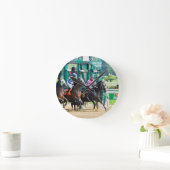 Aus bei Saratoga Runde Wanduhr (Zuhause)