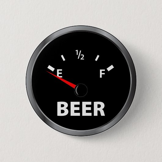 Aus Bier-Kraftstoffanzeige heraus Button (Vorderseite)