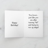 AUS BROT = 40. GEBURTSTAG SPASS KARTE (Innenseite)